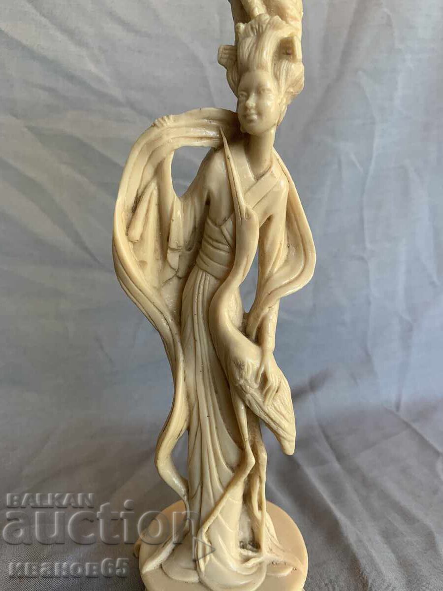 Κινέζικη γκέισα και πελαργός - ακουμπισμένοι σε στέλεχος λωτού - 7 Κινέζικη γκέισα και πελαργός - ακουμπισμένοι σε στέλεχος λωτού - 7