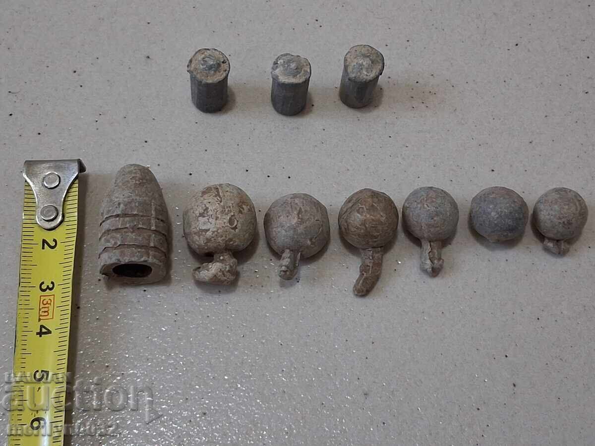 Proiectile gloanțe 10 bucăți colecție RTOV 1877-78 an gloanțe - 6