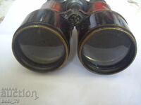 Old bronze binoculars in excellent condition