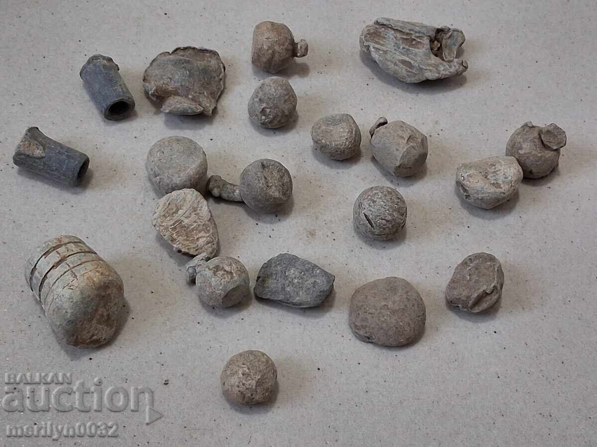 Πυροβόλα βλήματα 20 τεμαχίων συλλογή ΡΤΩΒ 1877-78 έτους βλήμα - 7