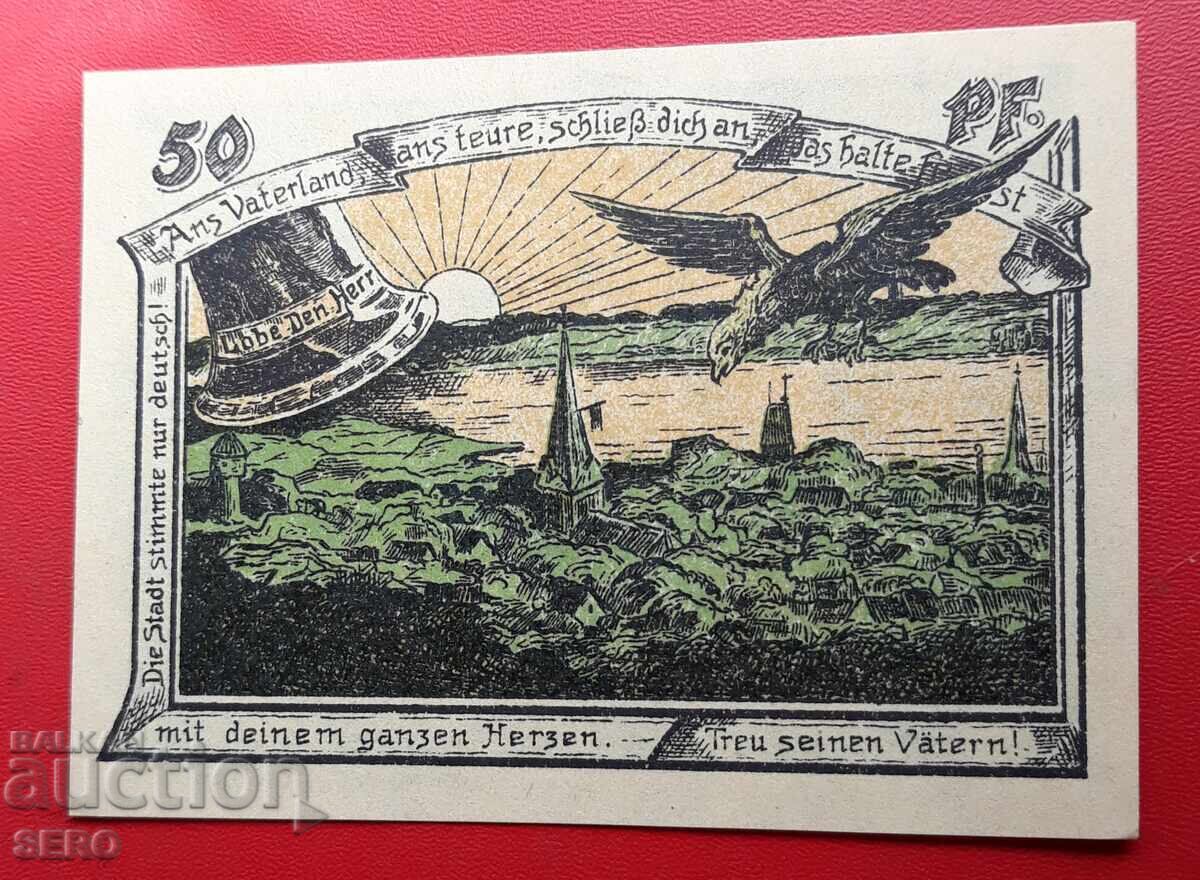 Τραπεζογραμμάτιο-Γερμανία-Πρωσία-Μαργραβία-50 πφένιγκ 1920