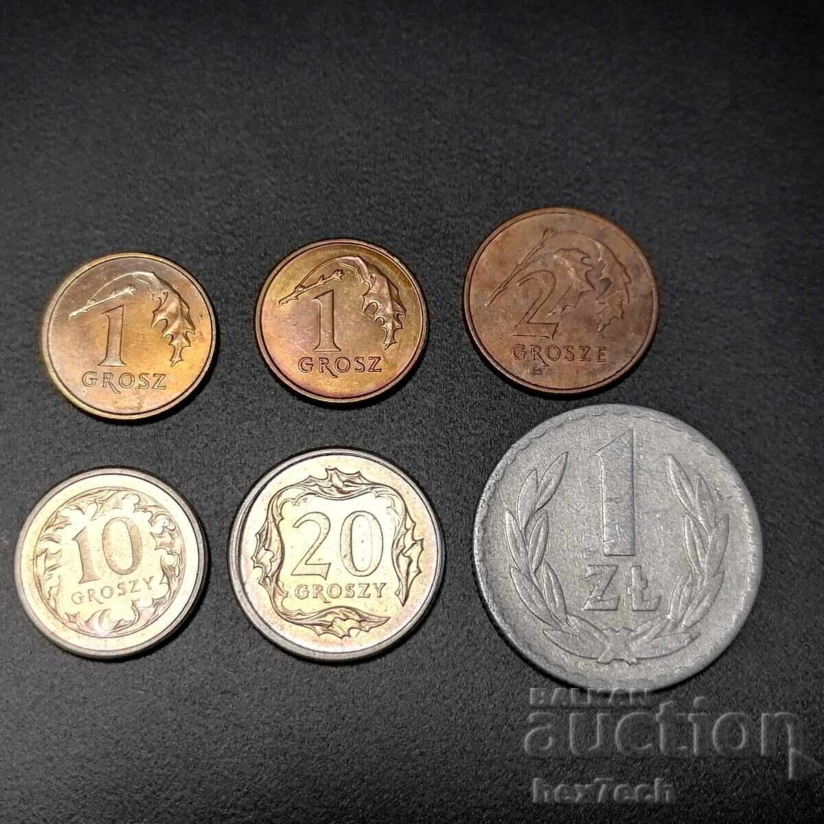 ❤️ ⭐ Λοτ νομισμάτων Πολωνίας 6 τεμαχίων ⭐ ❤️ ❤️ ⭐ Λοτ νομισμάτων Πολωνίας 6 τεμαχίων ⭐ ❤️