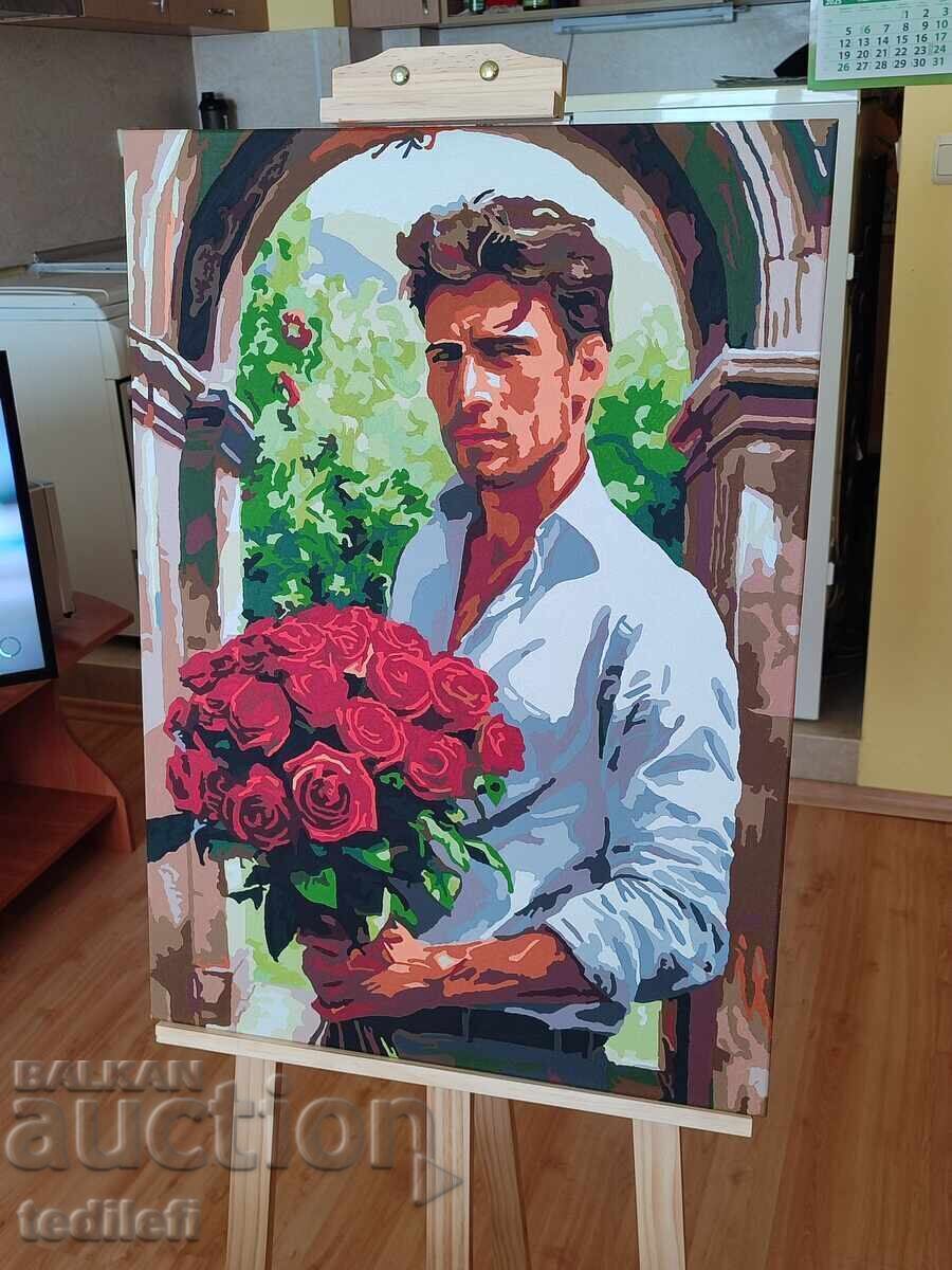 Vând tablou cu vopsele acrilice Vând tablou cu vopsele acrilice
