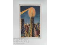 Carte poștală veche cu clădirea Chrysler, New York, 1940