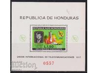 Чист блок Телекомуникации UIT 1967 от Хондурас 1968