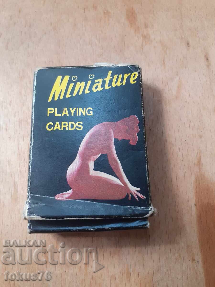Old mini collectible erotic playing cards