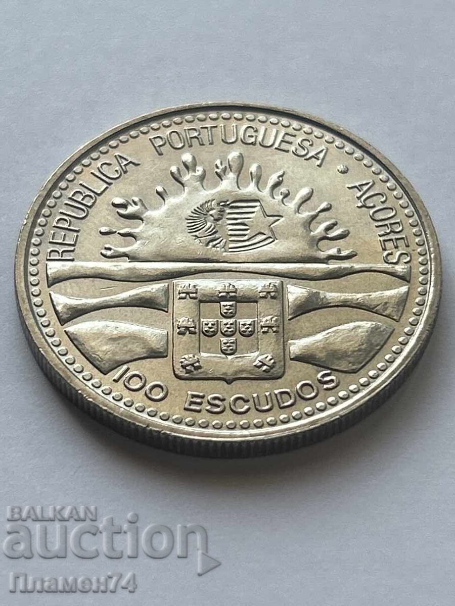 100 Escudos 1995 Azores Islands