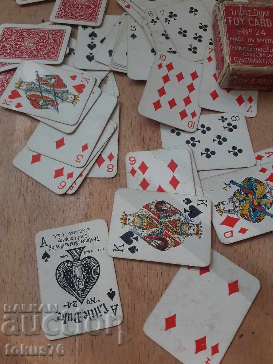 Livrarea Carduri de joc Little Duke vechi de colecție