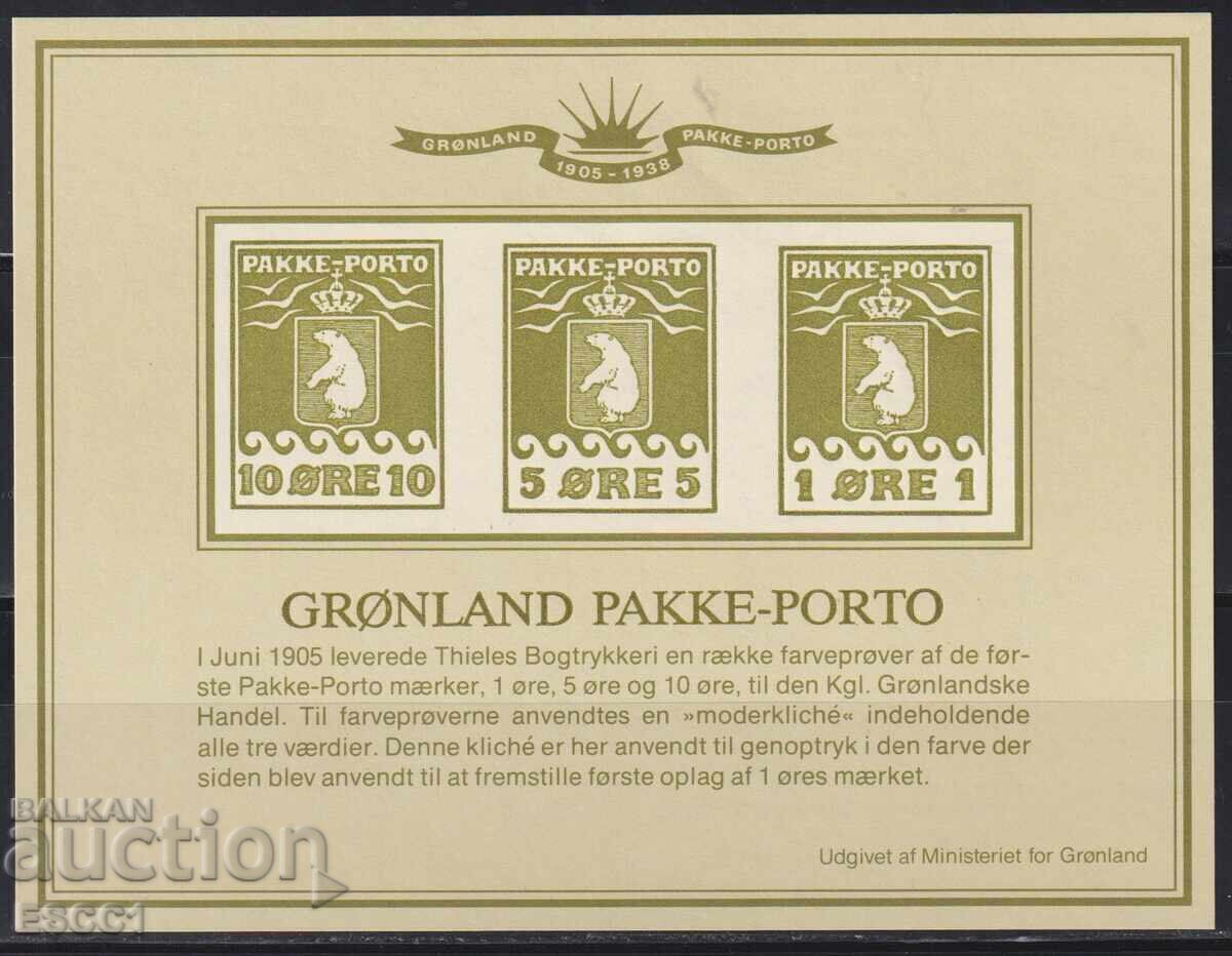 Доставка на Чисти блокове Колетни марки 1905 Препечатки 1983  Гренландия