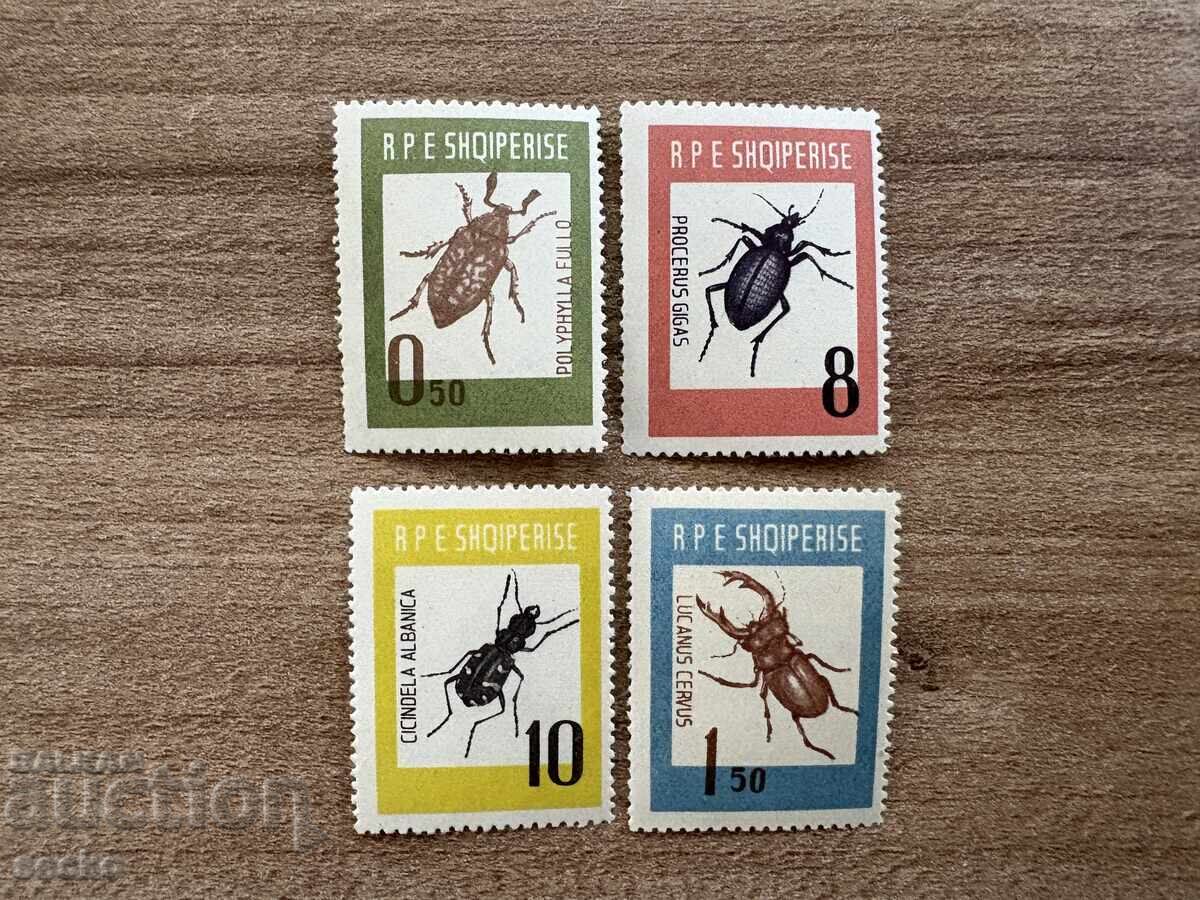 Албания - Насекоми - Бръмбари (1963) MNH