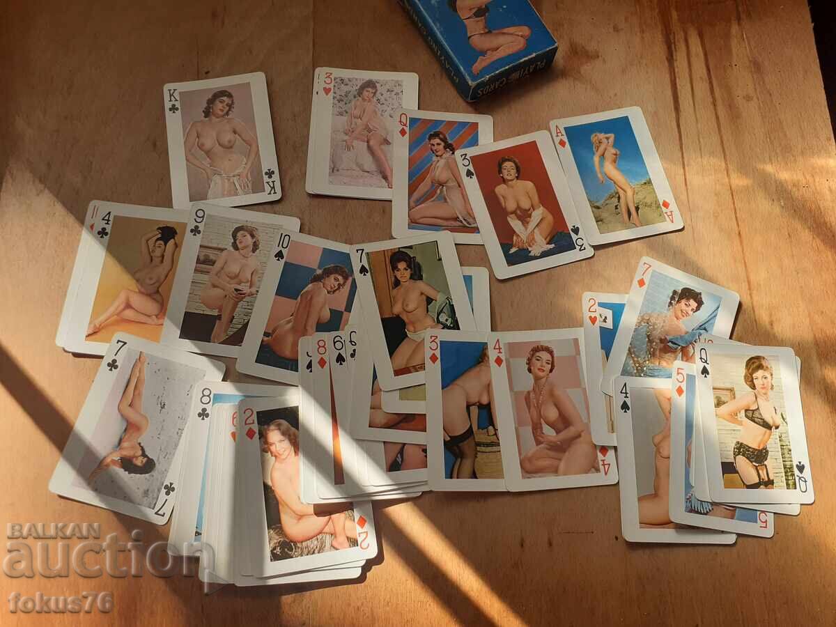 Аукцион Стари  колекционерски еротични карти за игра Good Luck