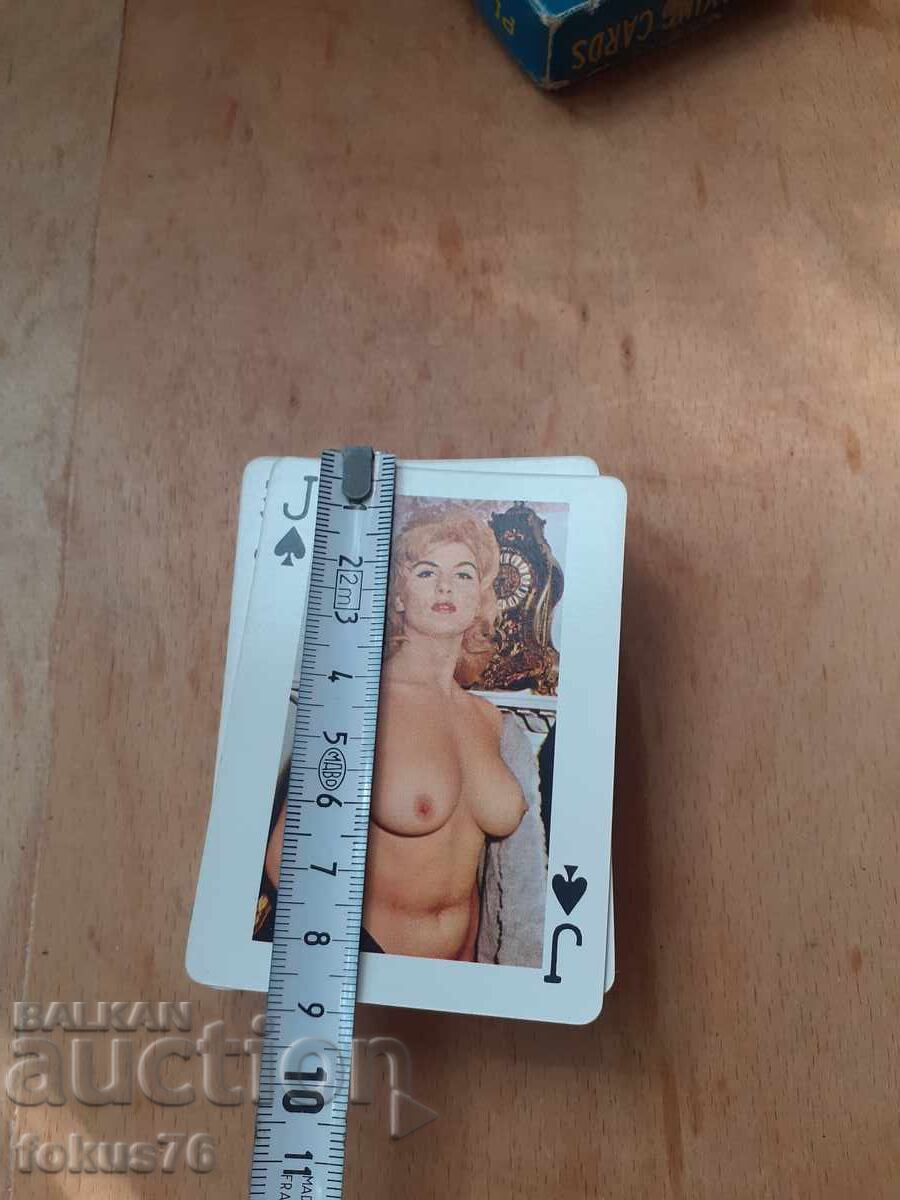 Стари  колекционерски еротични карти за игра Good Luck - 7
