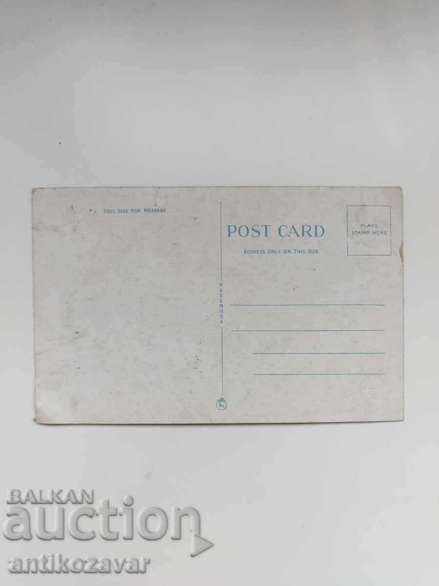 Old postcard of "The Horseshoe", Niagara Falls, 1937 with price 10.00 BGN | € 5.11