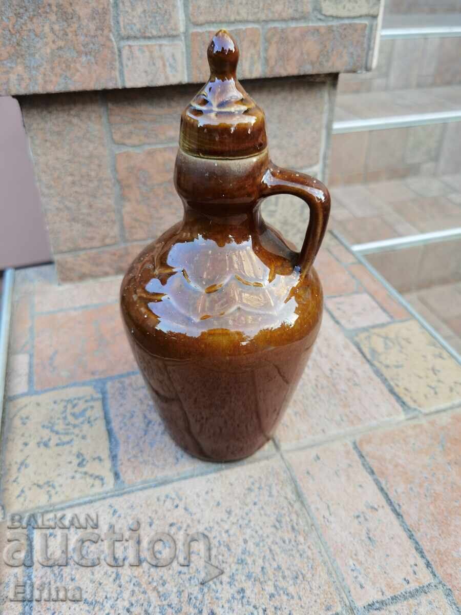Δημοπρασία Πωλείται αυθεντικό χειροποίητο κεραμικό σκεύος με καπάκι