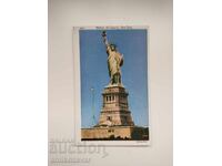 Стара пощенска картичка на Статуята на Свободата, 1938г.