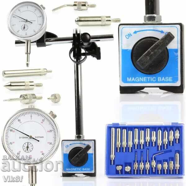 Μαγνητική βάση με ρολόι ένδειξης με 22 άκρα με τιμή 75.00 BGN | € 38.35 Μαγνητική βάση με ρολόι ένδειξης με 22 άκρα με τιμή 75.00 BGN | € 38.35