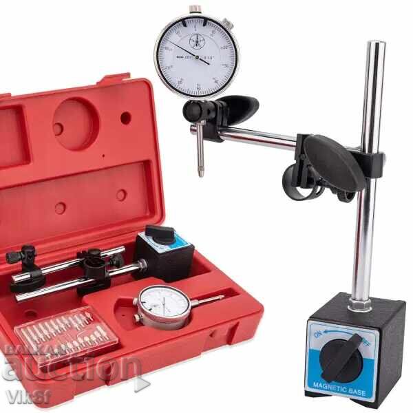 Μαγνητική βάση με ρολόι ένδειξης με 22 άκρα Μαγνητική βάση με ρολόι ένδειξης με 22 άκρα