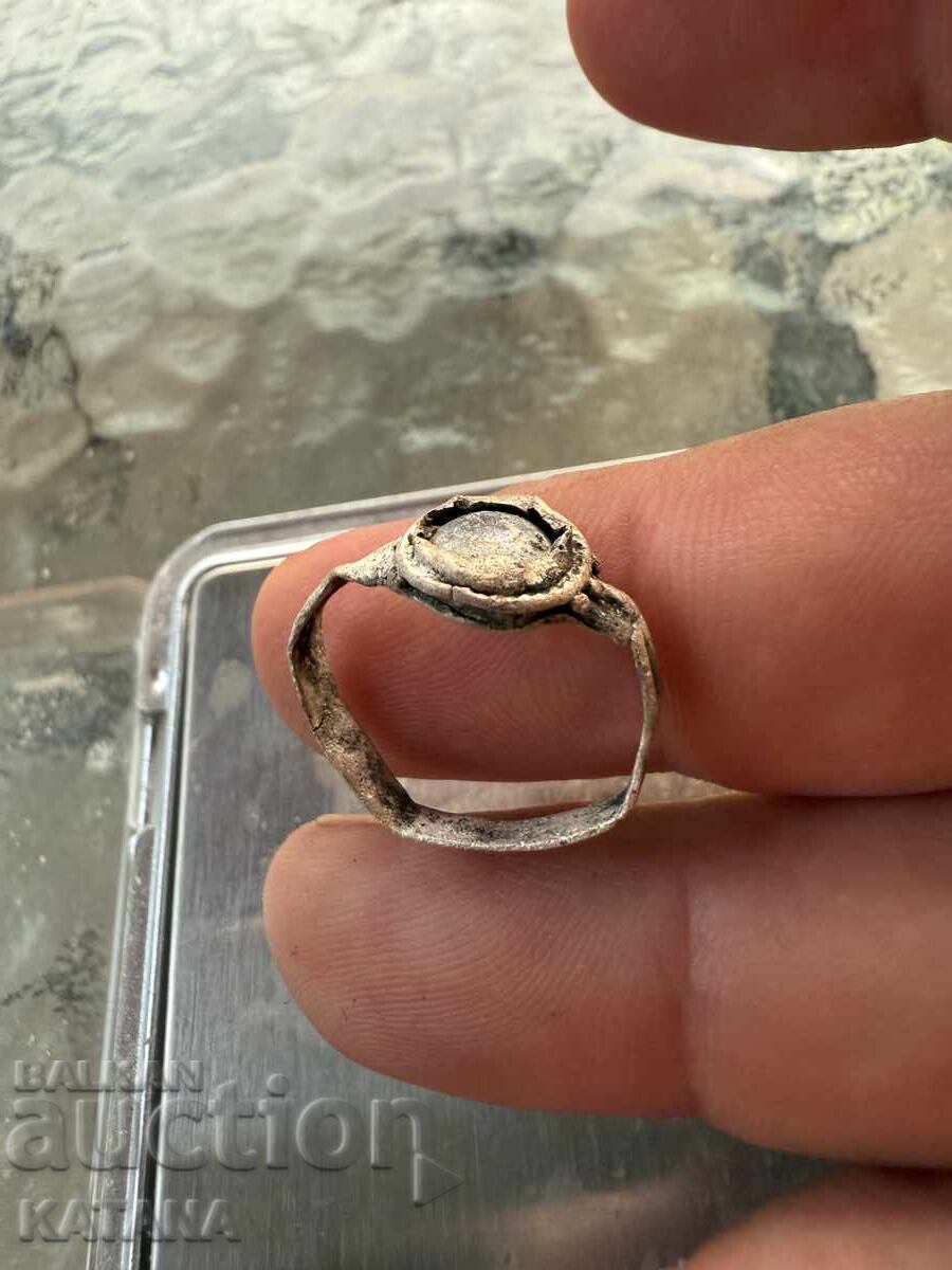 Old silver ring with a stone with price 15.00 BGN | € 7.67 Old silver ring with a stone with price 15.00 BGN | € 7.67
