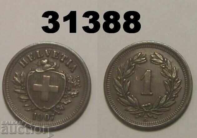 Switzerland 1 Rappen 1907