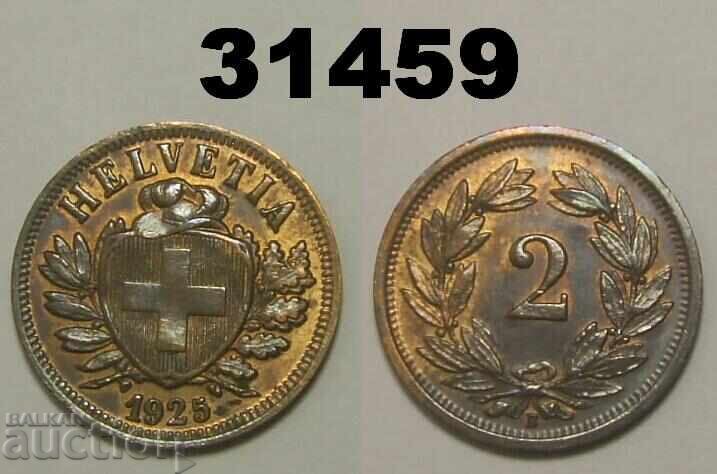 Switzerland 2 Rappen 1925 XF+