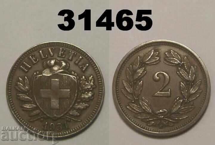 Elveția 2 rapeni 1931 XF