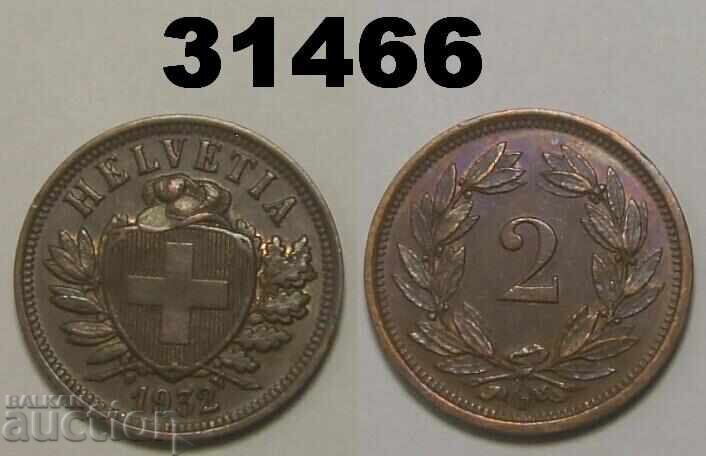 Switzerland 2 Rappen 1932 XF