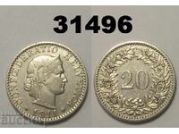 Elveția 20 rapeni 1911