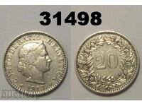 Швейцария 20 рапен 1913