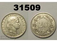 Ελβετία 20 ράπεν 1932