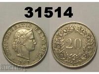Switzerland 20 Rappen 1939
