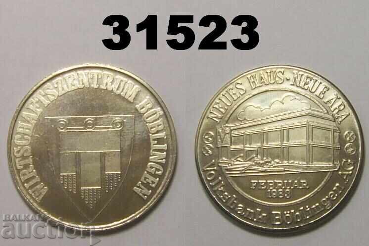 Centrul economic Böblingen 1983 Volksbank medalie Centrul economic Böblingen 1983 Volksbank medalie