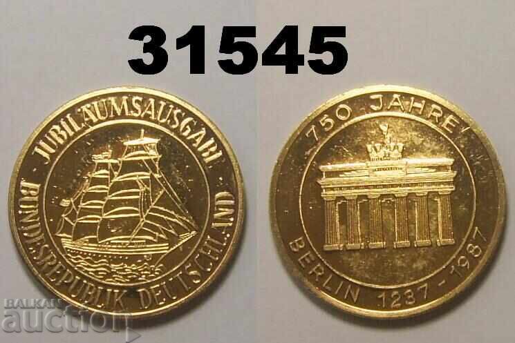 Medalie 750 ani Berlin 1237 - 1987 Germania Medalie 750 ani Berlin 1237 - 1987 Germania