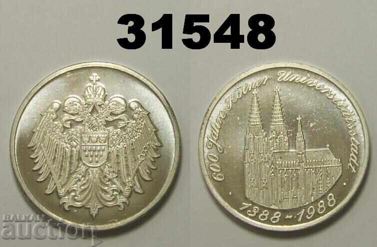 Medalie 600 de ani Köln Universitätsstadt Germania Medalie 600 de ani Köln Universitätsstadt Germania