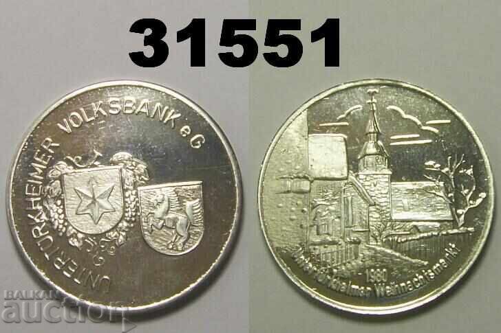 Medalie Untertürkheimer Volksbank 1980 Germania Medalie Untertürkheimer Volksbank 1980 Germania