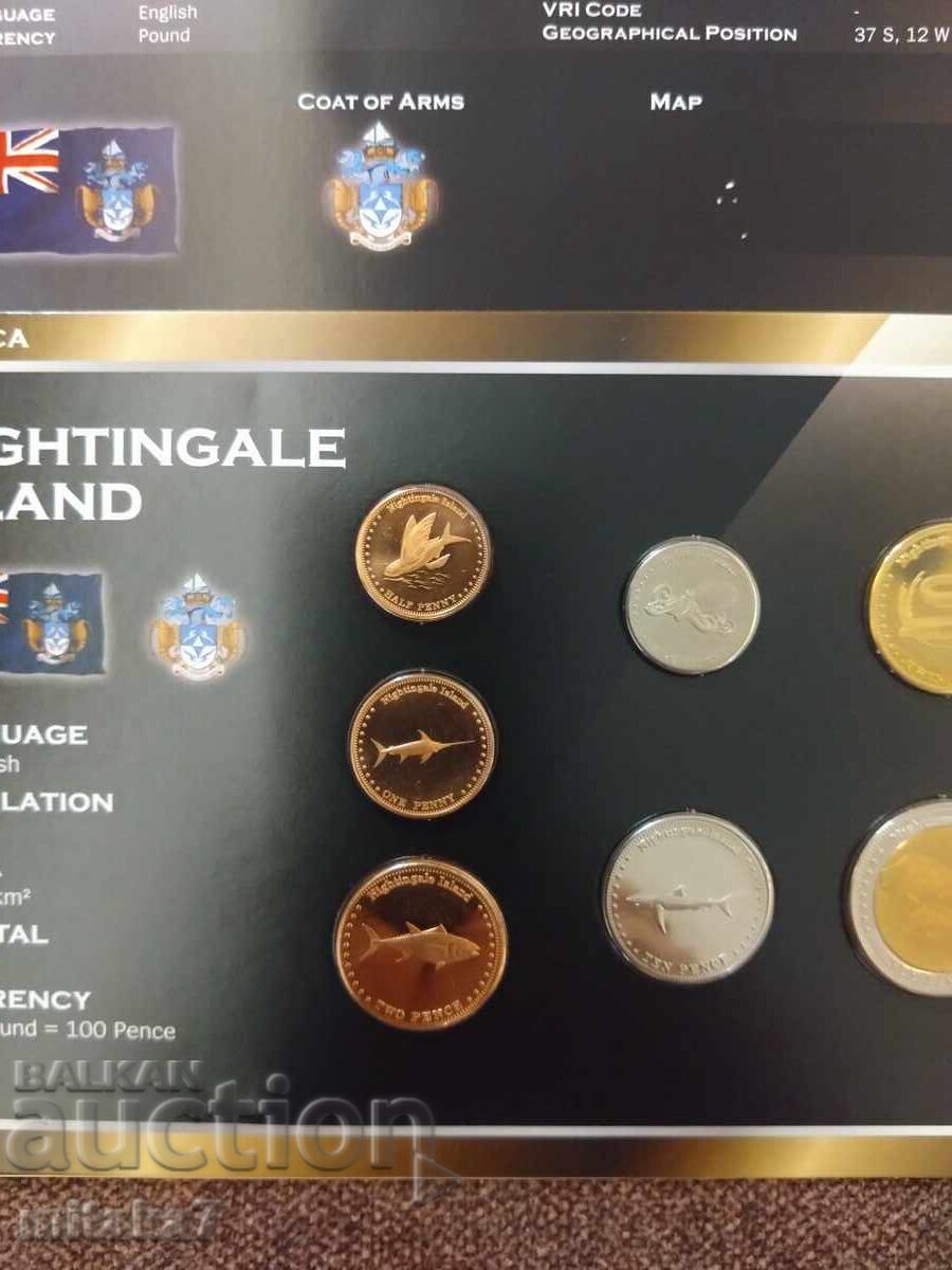 Set of coins, Nightingale Island with price 42.00 BGN | € 21.47 Set of coins, Nightingale Island with price 42.00 BGN | € 21.47