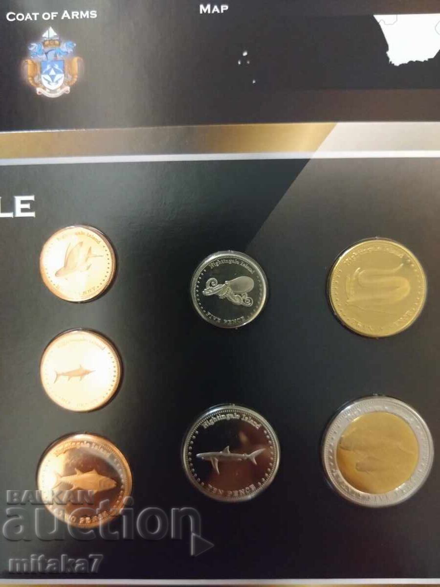 Auction Set of coins, Nightingale Island Auction Set of coins, Nightingale Island