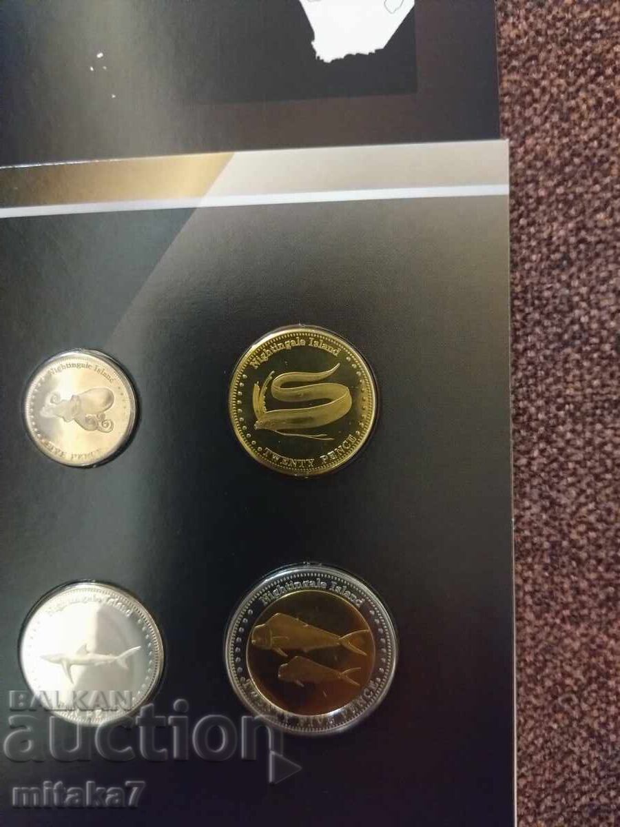 Delivery of Set of coins, Nightingale Island Delivery of Set of coins, Nightingale Island