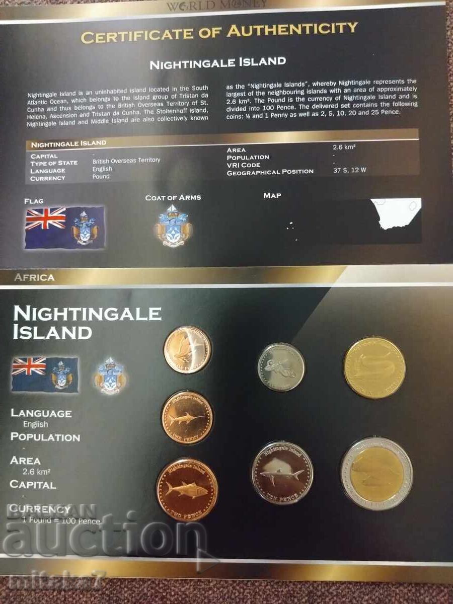 Set of coins, Nightingale Island Set of coins, Nightingale Island