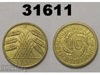 Germania 10 Reichspfennig 1935 F XF+