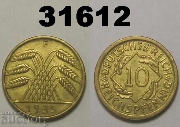 Germany 10 Reichspfennig 1935 F XF+