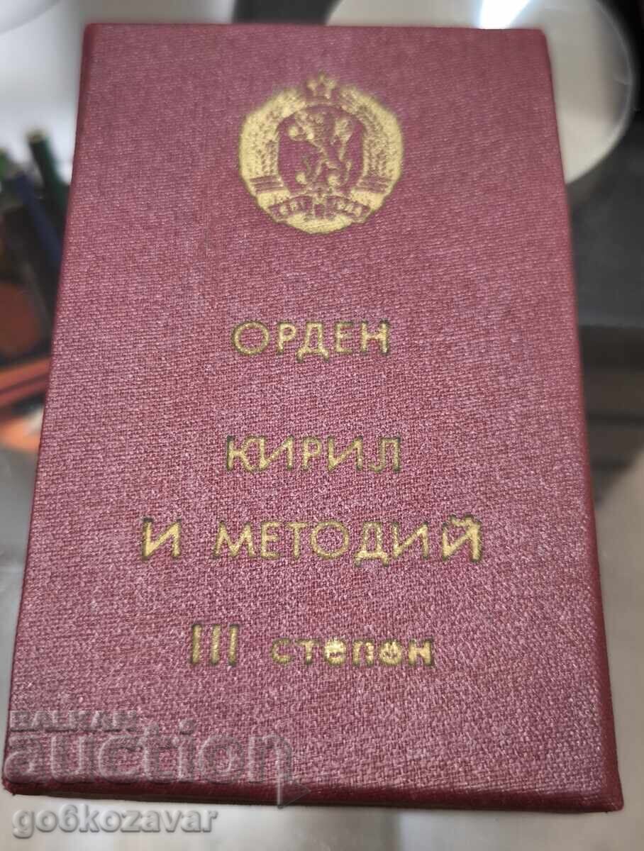 Auction  Order of Cyril and Methodius 3rd Class with Box