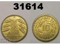 Germania 10 Reichspfennig 1935 F AU/UNC