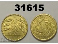 Germania 10 Reichspfennig 1935 F AUNC