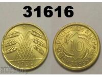 Germania 10 Reichspfennig 1936 F UNC