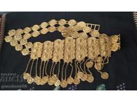 Ethnic metal gold belt for traditional costume