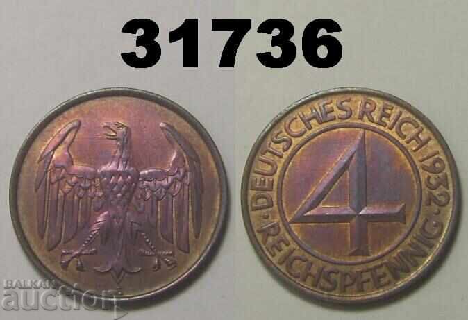 Germany 4 Pfennig 1932 A