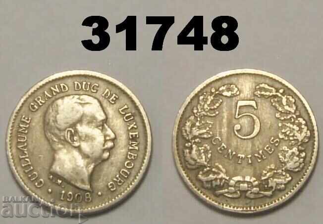 Luxembourg 5 Centimes 1908 Luxembourg 5 Centimes 1908