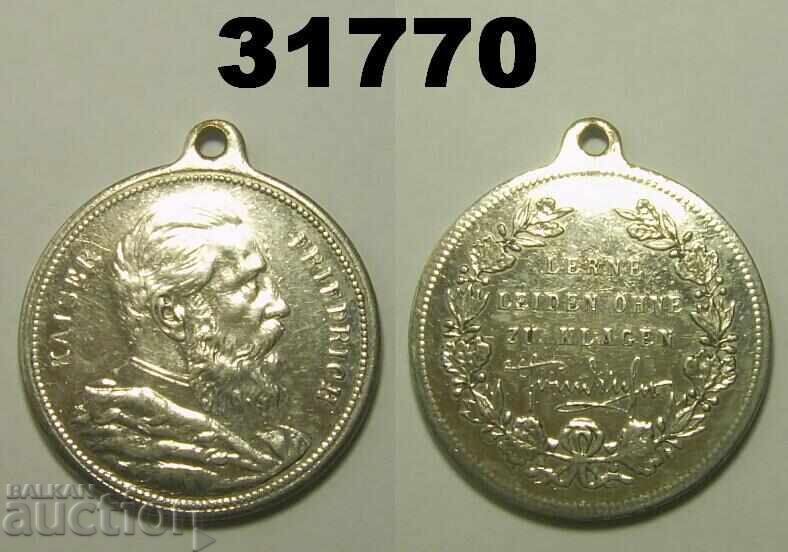 Medalie Kaiser Friedrich Lerne Leiden ohne zu klagen
