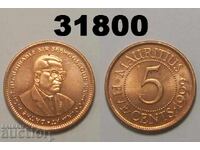 Mauritius 5 Cents 1999