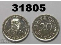 Mauritius 20 cenți 1999